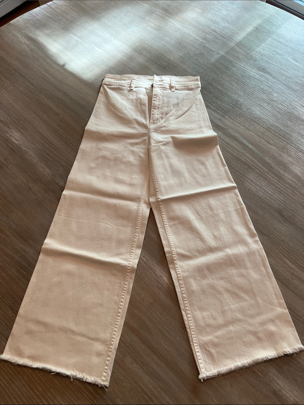 Billabong Wide Leg Jeans in Light Beige